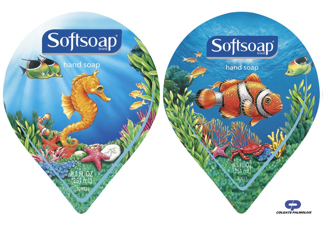 Colgate Softsoap Fish Seahorse Lori Anzalone Illustration